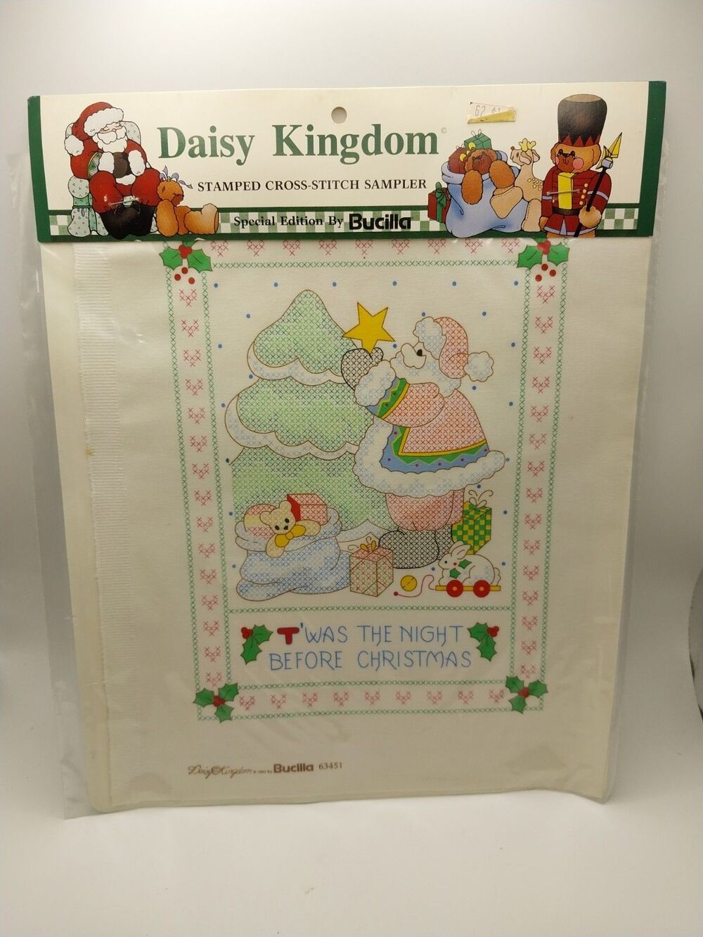 Daisy Kingdom “Twas The Night Before Christmas” Stamped Cross Stitch Sampler